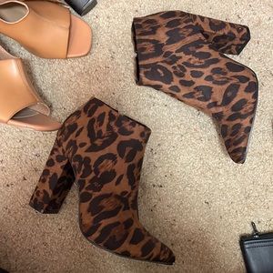 Leopard Booties
